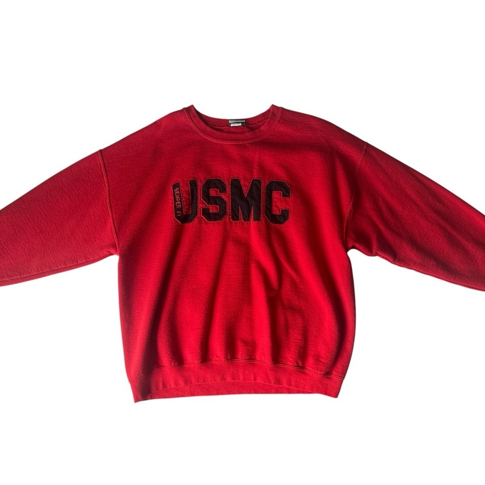 USMC Men’s Sweatshirt Red Size Extra Large